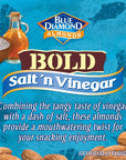 Blue Diamond Almonds Salt N Vinegar Flavored Snack Nuts Single Serve Bags 15 oz 2 Packs of 12