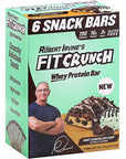 FITCRUNCH Snack Size Protein Bars Designed by Robert Irvine 6Layer Baked Bar 3g of Sugar Gluten Free  Soft Cake Core 6 Bars Mint Chocolate Chip