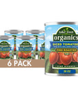 Take Root Organics Canned Fire Roasted Diced Organic Tomatoes 28 oz Can Pack of 6 Cans