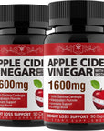 Garcinia Cambogia Extract Capsules, Apple Cider Vinegar - 180 Capsules