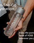 VOSS Premium Still Bottled Natural Water  BPAFree  High Grade PET  Recyclable Plastic Water Bottles  Pure Drinking Water with Unique  Iconic Bottle Design  24 Pack