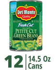 Del Monte Petite Cut Green Beans 145 Oz Pack Of 12