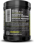 MuscleMotive Recoup BCAA Supplement - Advanced Recovery and Muscle Building Formula, BCAA's, L-Glutamine, Electrolytes, Vitamin B6, Lemon Lime Flavor, 50 Servings