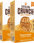 Catalina Crunch Peanut Butter Keto Sandwich Cookies 2 Pack 6.8 oz Box | Keto Snacks | Low Carb, Low Sugar, Vegan Cookies, Plant Based Protein Cookies | Keto Friendly Food, Keto Dessert