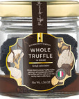 Gourmanity Tartufi Whole Truffles in Brine 176oz  Black Summer Truffle Whole in Brine  Black Truffles Tuber aestivum Vitt from Italy 176oz Jar