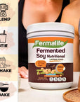 FERMALIFE USDA Organic Fermented Soy Nutritional Beverage  Mix 56oz 20 Servings NonGMO Vegan PlantBased Nutrients for Your Gut Bacteria