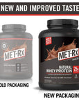 MET-Rx Natural Whey Protein Powder, Chocolate Protein Powder, 5 Lb