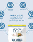 Designer Wellness, Designer Egg, Natural Egg Yolk & White Protein Powder, Keto and Paleo Friendly, Low Calorie, Less Fat and Cholesterol, Classic Vanilla, 12.4 Ounce