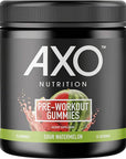 AXO Nutrition, Pre-Workout Energy Gummies - Sour Watermelon Flavor - 75 Gummies