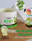 AKI KIWI Powder 529Oz150G Good In Nutrients  Vitamins Ideal Light Green Food Coloring for Protein Smoothies Juice Glazing Yogurt Popsicles or Desserts  GLUTENFREE VEGAN