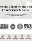 Movita Women's Daily Multivitamin - Fermented Whole Foods, Vitamins, and Minerals - Organic, Vegan-Friendly, Gluten-Free, & Non-GMO - 30 Day Supply (Refill Pouch)