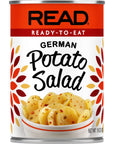 READ German Potato Salad  Hearty Sliced White Potatoes  SweetTangy Piquant Deliciousness  Bacon  Sugar Vinegar Onion Spice and Parsley dressing  15 ounce cans Pack of 12