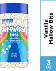 Kraft JetPuffed Mallow Bits Vanilla Flavor Marshmallows 3 Ounce Pack of 2 with By The Cup Portion Control Scoop