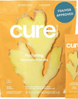 Cure Hydrating Electrolyte Mix | Powder for Dehydration Relief | FSA & HSA Eligible | Made with Coconut Water | No Added Sugar | Vegan | Paleo Friendly | Pouch of 14 Packets - Ginger Turmeric