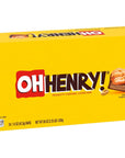 Oh Henry Peanuty Caramel Fudge Bar Full Size Individually Wrapped Candy Bars 15oz each Bulk 24 Pack