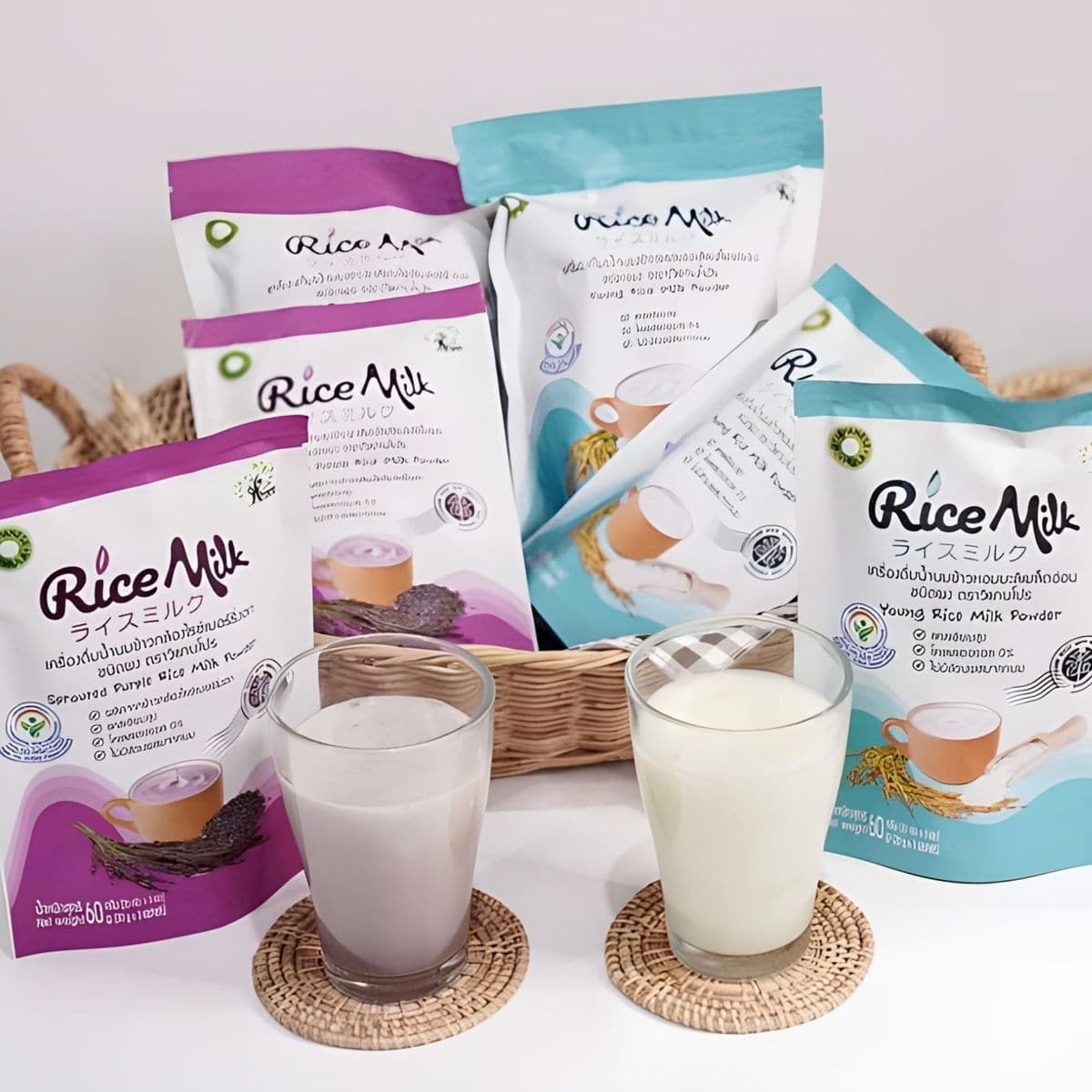 VeganPro Organic Rice Milk Powder  Instant Drink Superfoods  Vegan Powdered Milk Vitamin  Mineral Enriched From Raw Natural Ingredients Substitute Gluten Free LactoseFree Young Rice Milk