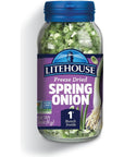 Litehouse Freeze Dried Spring Onion - Fresh Spring Onion, 1 Bunch Inside, Fresh Taste, Gluten Free, Keto Friendly, No Refrigeration - 0.23 Ounce