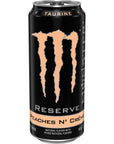 Monster Energy Reserve Peaches N Creme Energy Drink 16 Ounce Pack of 15