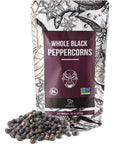 Soeos Black Peppercorns, 16oz (Pack of 1), Non-GMO, Kosher, Packed to Keep Peppers Fresh, Peppercorn for Grinder Refill, Whole Peppercorns