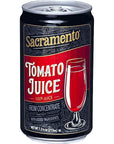 Vegetable Juice Beverage Sacramento Tomato Juice  Clamato Tomato Cocktail  No Added Sugar No High Fructose Corn Syrup Gluten Free and Vegan  72 Fl oz of BETRULIGHT Value Pack of 6 Sacramento Tomato Juice