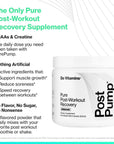 Do Vitamins PostPump Natural Post-Workout Supplement, Post Pump Muscle Building Recovery Powder, BCAA, Creatine, Betaine, Carnitine, Paleo, Keto, Vegan, 30 Servings