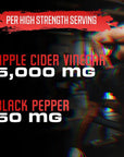 Apple Cider Vinegar Capsules - 5050mg Formula Pills with Black Pepper Extract - 90 Capsules Apple Cider Vinegar Pills for Supports Healthy Weight Management, Digestion, Detox & Immune -3 Months Supply