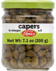 Capers 9 Premium Quality Italian Capers in Brine Jar 71 oz 200g Product of Italy Fratelli DAmico