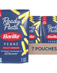 Barilla Ready Pasta, Fully Cooked Penne Pasta, Non-GMO & Kosher, 7 oz (Pack of 7)