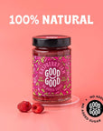 GOOD GOOD No Added Sugar Raspberry Jam - Keto Friendly Jelly - Low Carb, Low-Calorie and Vegan - Diabetic Friendly - 12oz / 330g (Pack of 1)