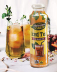 Heaven  Earth Organic Iced Tea 112oz 6 Pack  Real Black Tea Pure Fruit Juice No added Sugar Flavor or Color