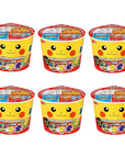 Monster of Pokét Noodle soy sauce flavor with Pokekore Seal 12oz 6pcs Japanese Cup Noodle Sanyo Foods Ninjapo