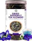 SALINRAAT  Premium Quality Butterfly Pea Flower Tea Butterfly Pea Tea Rich in Antioxidants Edible Dried Herbal Flowers for Blue  Purple Drinks and Food Coloring 353 Oz  100g