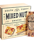 South 40 Snacks Mixed Nut Bar, Extra Crunchy Whole Nut Snack Bar, Almonds, Hazelnuts, Peanuts, Sesame Seeds, Honey and Sugar, Delicious Healthy Snacks Protein Nut Clusters (40g Bar, Pack of 12)