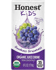 Honest Juice Boxes for kids Organic Juice  Juice Box of Apple Juice Berry Lemonade Grape  Fruit Punch has No Added Sugar and Tasty Juice Drink for Adult and Kids  6 Fl oz Pack of 10  Every Order is Elegantly Packaged in a Signature BETRULIGHT Branded Box