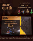 Dizzy Earth Dark Chocolate Bar with Flax Seeds - 35 Gm