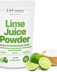 DrEmma  Lime Juice Powder  Organic Limes  Hand Picked Energy Water Enhancer Food Beverages Cooking Baking Cocktails Vitamins Electrolytes Hydration Dehydrated Zesty Lime Flavor 106 Oz