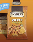 Snyders of Hanover Pretzel Pieces Variety 12 Pack bundled by SUPERDEALS 4 Cheddar Cheese 4 Honey Mustard and Onion 4 Jalapeno Pretzels 225 oz each bag total 27 Ounces with mystery gift in every order