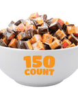 Caramel Cubes  Assorted Flavors Soft Filled Candy Individually Wrapped 2Pound Bulk Pack About 150 Count