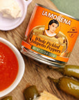 La Morena Whole Pickled Jalapeno Peppers 13oz 1 unit