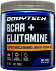 BODYTECH BCAA + Glutamine Powder - Unflavored (14.4 oz./59 Servings)