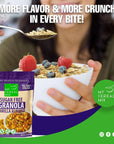 MyCerealMix Sugar Free Granola  Vanilla Almond NonGMO PlantBased Vegan Gluten Free Soy Free Sodium Free No Erythritol No Sugar Alcohols No Stevia All Natural Ingredients