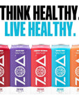 ZOA Zero Sugar Energy Drinks Frosted Grape  Sugar Free with Electrolytes Healthy Vitamin C Amino Acids Essential BVitamins and Caffeine from Green Tea  16 Fl Oz 12Pack