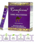 Camel Milk Powder Camelicious 480g Box US Edition24 Packets x 20g each NonGMO Gluten Free Low Lactose Alternative Dry Milk Powder  Flash Pasteurized Powdered Camel Milk Longer Shelf Life