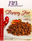 HealthSmart High Protein Sloppy Joe Mix 15g Protein Low Calorie Low Carb Low Fat No Gluten Ingredients Vegetarian Keto Diet Friendly Ideal Protein Compatible Quick  Easy Meal 7 Count Box