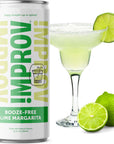 IMPROV BoozeFree Cocktails 12oz NonAlcoholic Beverage Mocktail Drink Mixer Vegan Gluten Free Zero Proof 4Pack Lime Margarita