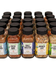 FreshJax Complete Premium Organic Spices Kit | 25 Organic Gourmet Single-Ingredient Spice Bottles | Handbottled in Jacksonville, Florida