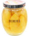 MW Polar Peach Slices in Light Syrup glass jar 10oz pack of 12