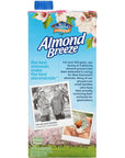 Almond Breeze Dairy Free Almondmilk Unsweetened Original 32 Oz Boxes 6 Count