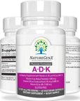 NatureGenX ADK Vitamin Supplement - Enhanced Bone Health with High Potency Vitamins A, D3, K2, Gluten-Free, Made in USA, 60 Capsules (Pack of 1)