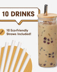 Instant Brown Sugar Boba Tea Kit With Straws  Drink Pearly Instant Bubble Tea Kit Instant Boba Kit Boba Kit Milk Tea Milk Tea Boba Kit Diy Boba Tea Drink Original Milk Tea Boba Set 10 Pack